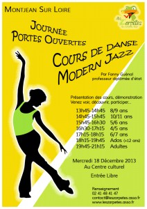 Affiche porte ouverte danse dec 2013