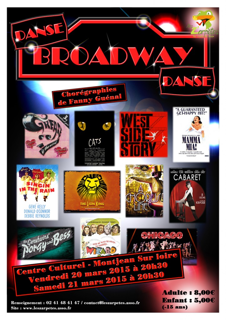 Affiche "DANSE BROADWAY DANSE"